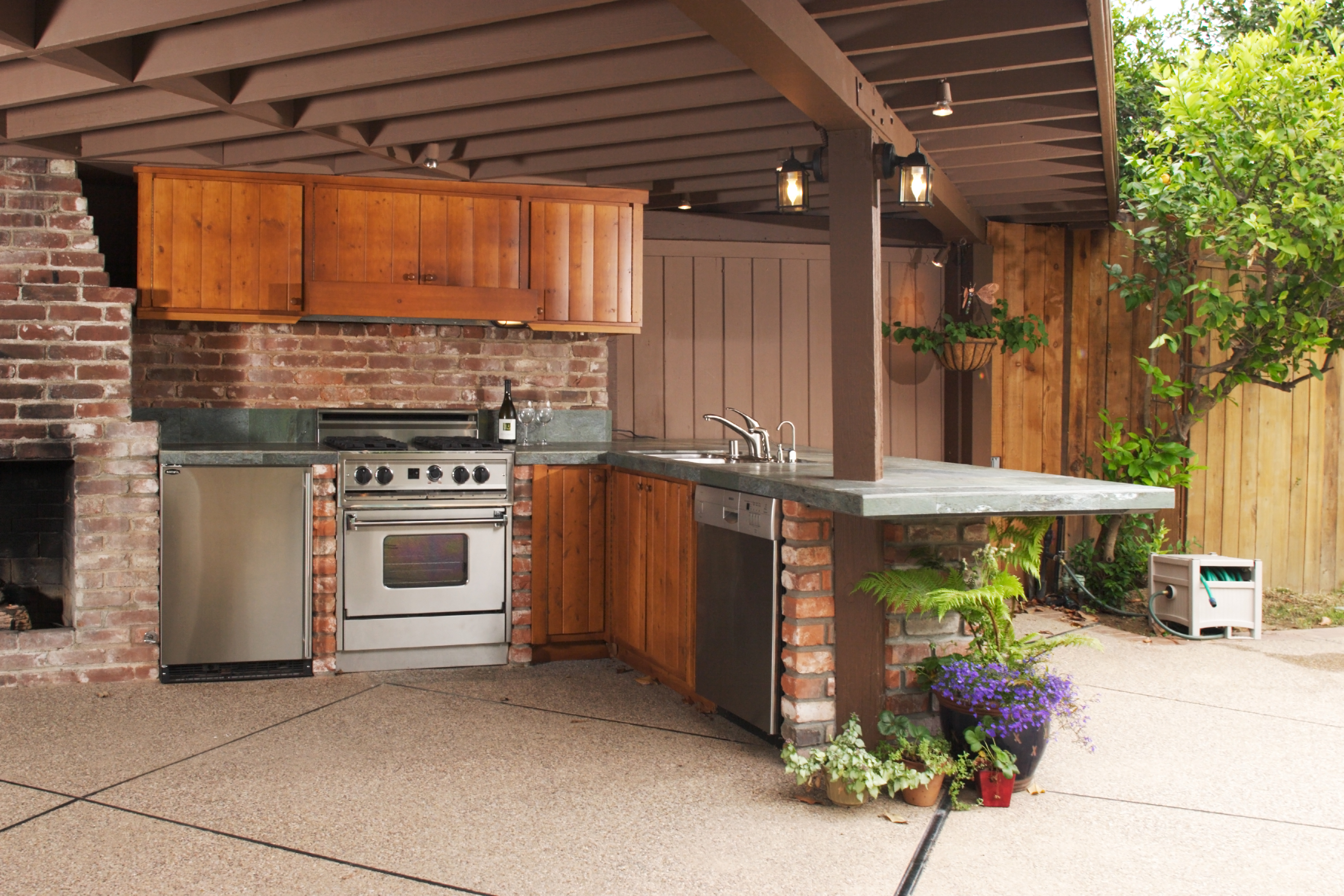 Backyard Kitchen Remodel